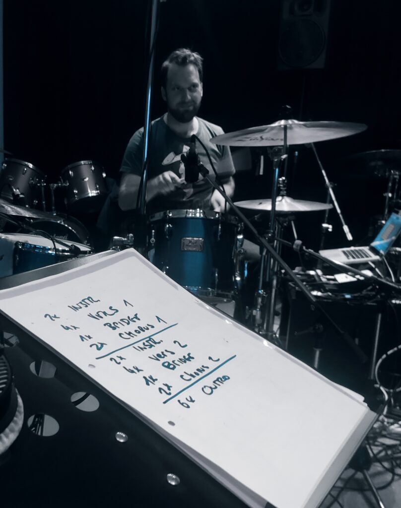 Proberaum Sheet Nahaufnahme