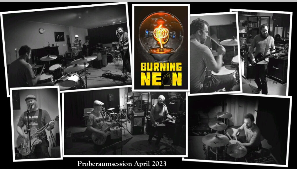 Bildercollage der Proberaumsession